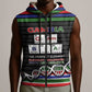 Gambia Sleeveless Zip Hoodie Perfect Periodic Element Of African - African Pride
