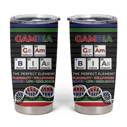 Gambia Tumbler Cup Perfect Periodic Element Of African - African Pride