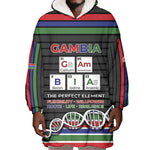 Gambia Wearable Blanket Hoodie Perfect Periodic Element Of African - African Pride