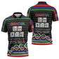 Gambia Zipper Polo Shirt Perfect Periodic Element Of African - African Pride