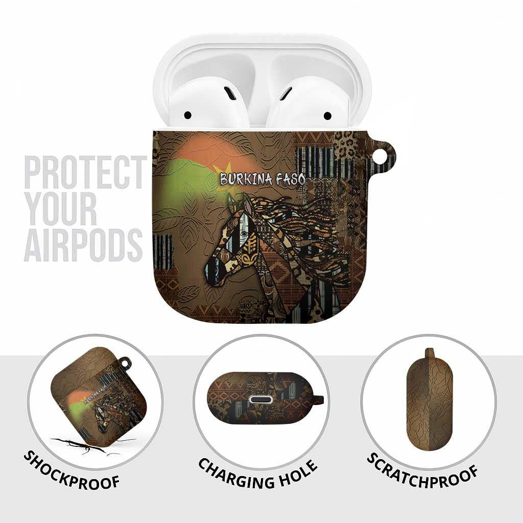 Burkina Faso AirPods Case African Tribal Horse Patchwork Style - African Pride