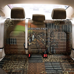 Burkina Faso Back Car Seat Cover African Tribal Horse Patchwork Style - African Pride
