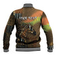 Personalized Burkina Faso Baseball Jacket African Tribal Horse Patchwork Style - African Pride