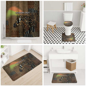 Burkina Faso Bathroom Set African Tribal Horse Patchwork Style - African Pride
