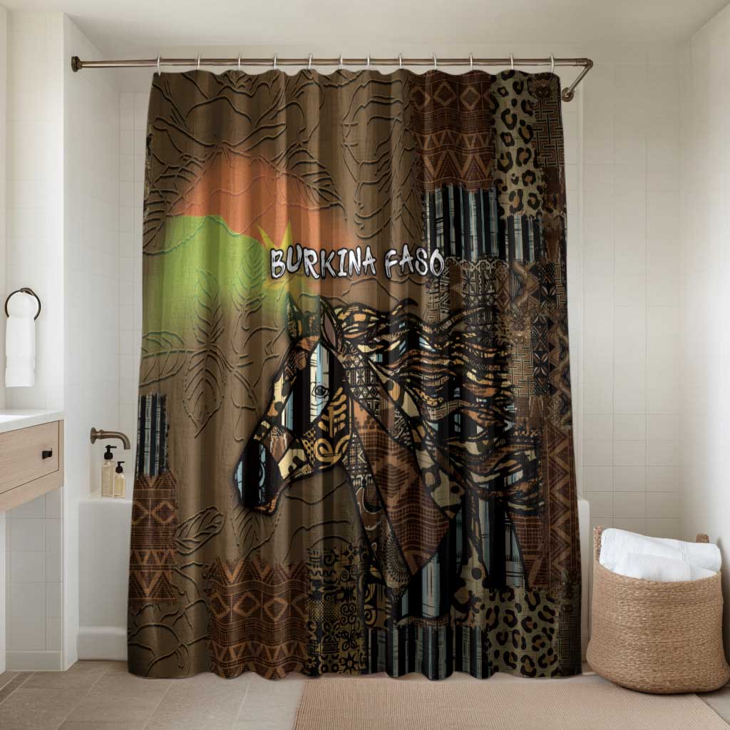 Burkina Faso Bathroom Set African Tribal Horse Patchwork Style - African Pride