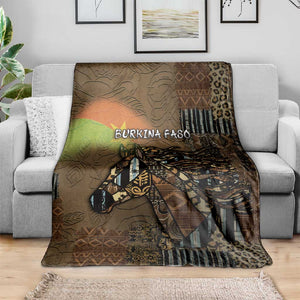 Burkina Faso Blanket African Tribal Horse Patchwork Style - African Pride