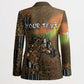 Personalized Burkina Faso Blazer African Tribal Horse Patchwork Style - African Pride