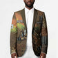 Personalized Burkina Faso Blazer African Tribal Horse Patchwork Style - African Pride