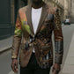 Personalized Burkina Faso Blazer African Tribal Horse Patchwork Style - African Pride