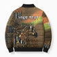 Personalized Burkina Faso Bomber Puffer Jacket African Tribal Horse Patchwork Style - African Pride