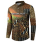 Personalized Burkina Faso Button Sweatshirt African Tribal Horse Patchwork Style