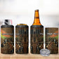 Personalized Burkina Faso 4 in 1 Can Cooler Tumbler African Tribal Horse Patchwork Style - African Pride