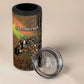Personalized Burkina Faso 4 in 1 Can Cooler Tumbler African Tribal Horse Patchwork Style - African Pride