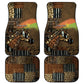 Personalized Burkina Faso Car Mats African Tribal Horse Patchwork Style - African Pride