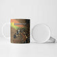 Personalized Burkina Faso Ceramic Mug African Tribal Horse Patchwork Style - African Pride