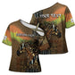 Personalized Burkina Faso Cross Shoulder Shirt African Tribal Horse Patchwork Style - African Pride
