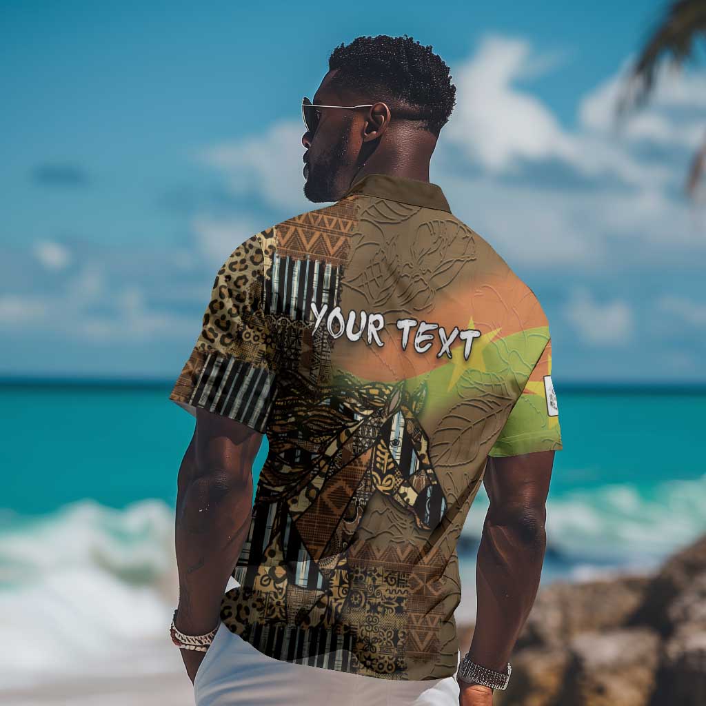 Personalized Burkina Faso Hawaiian Shirt African Tribal Horse Patchwork Style - African Pride