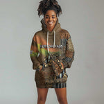 Personalized Burkina Faso Hoodie Dress African Tribal Horse Patchwork Style - African Pride