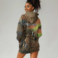 Personalized Burkina Faso Hoodie Dress African Tribal Horse Patchwork Style - African Pride