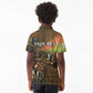 Personalized Burkina Faso Kid Polo Shirt African Tribal Horse Patchwork Style - African Pride