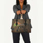 Burkina Faso Leather Bag African Tribal Horse Patchwork Style - African Pride