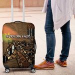 Burkina Faso Luggage Cover African Tribal Horse Patchwork Style - African Pride