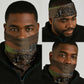Burkina Faso Neck Gaiter African Tribal Horse Patchwork Style - African Pride