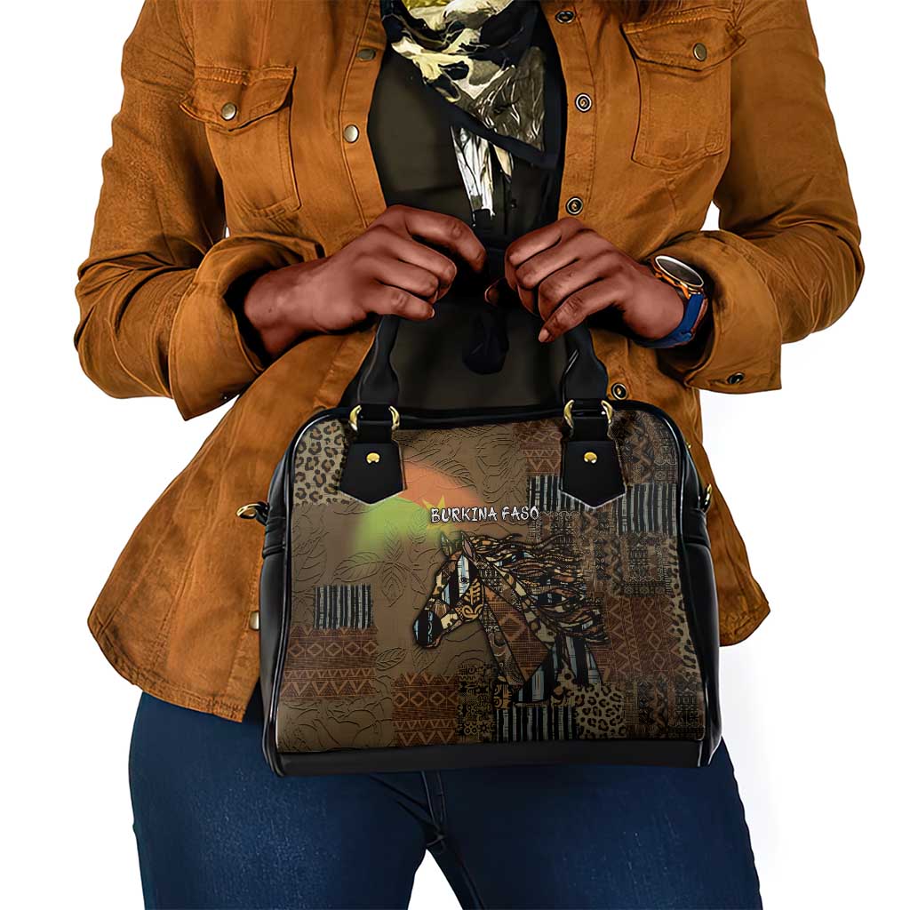 Burkina Faso Shoulder Handbag African Tribal Horse Patchwork Style - African Pride