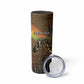 Personalized Burkina Faso Skinny Tumbler African Tribal Horse Patchwork Style - African Pride