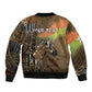 Personalized Burkina Faso Sleeve Zip Bomber Jacket African Tribal Horse Patchwork Style - African Pride