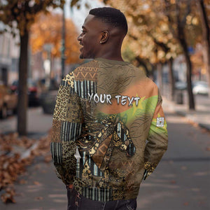 Personalized Burkina Faso Sweatshirt African Tribal Horse Patchwork Style - African Pride