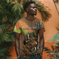 Personalized Burkina Faso T shirt African Tribal Horse Patchwork Style - African Pride