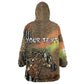 Personalized Burkina Faso Wearable Blanket Hoodie African Tribal Horse Patchwork Style - African Pride