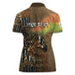 Personalized Burkina Faso Women Polo Shirt African Tribal Horse Patchwork Style - African Pride