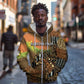 Personalized Burkina Faso Zip Hoodie African Tribal Horse Patchwork Style - African Pride
