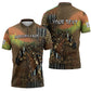 Personalized Burkina Faso Zipper Polo Shirt African Tribal Horse Patchwork Style - African Pride