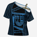 Egypt Menat Cross Shoulder Shirt Ancient Mythology Goddess Hathor Necklace