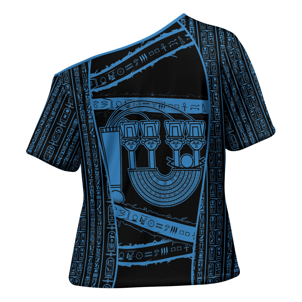Egypt Menat Cross Shoulder Shirt Ancient Mythology Goddess Hathor Necklace