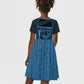 Egypt Menat Kid Short Sleeve Dress Ancient Mythology Goddess Hathor Necklace