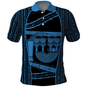 Egypt Menat Polo Shirt Ancient Mythology Goddess Hathor Necklace