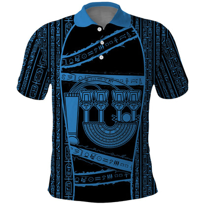 Egypt Menat Polo Shirt Ancient Mythology Goddess Hathor Necklace