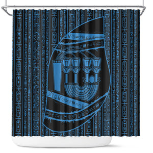 Egypt Menat Shower Curtain Ancient Mythology Goddess Hathor Necklace