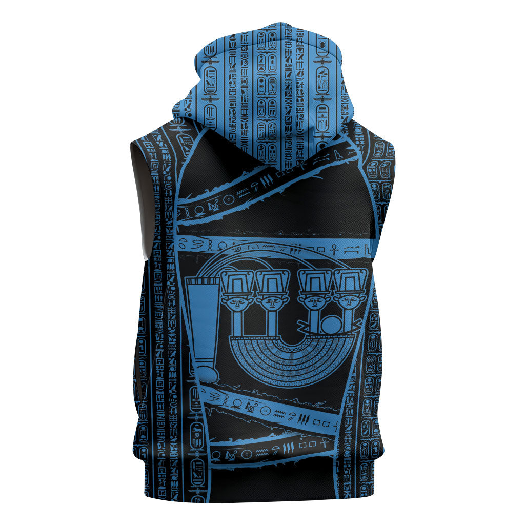 Egypt Menat Sleeveless Hoodie Ancient Mythology Goddess Hathor Necklace