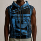 Egypt Menat Sleeveless Zip Hoodie Ancient Mythology Goddess Hathor Necklace