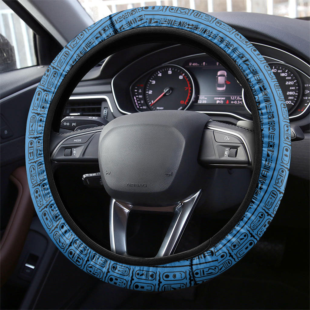 Egypt Menat Steering Wheel Cover Ancient Mythology Goddess Hathor Necklace