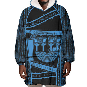 Egypt Menat Wearable Blanket Hoodie Ancient Mythology Goddess Hathor Necklace