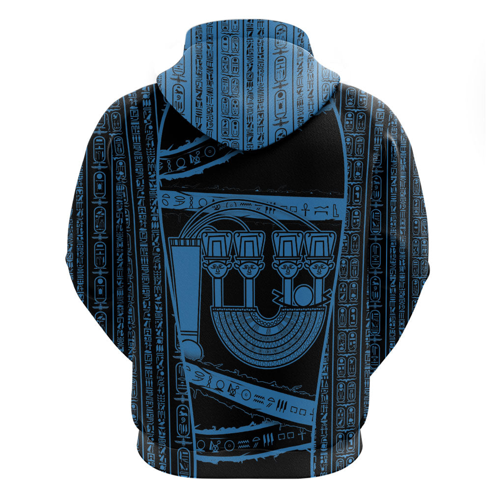 Egypt Menat Zip Hoodie Ancient Mythology Goddess Hathor Necklace