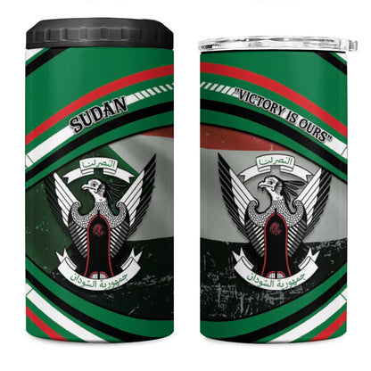 African Sudan 4 in 1 Can Cooler Tumbler Victory Is Ours - African Pride