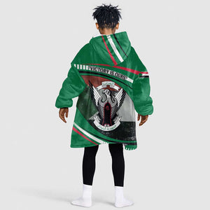 African Sudan Kid Wearable Blanket Hoodie Victory Is Ours - African Pride