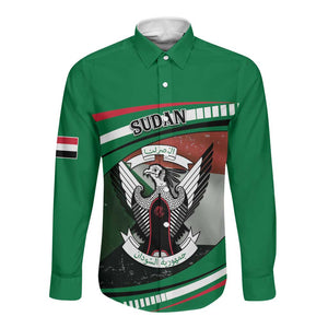 African Sudan Long Sleeve Button Shirt Victory Is Ours - African Pride